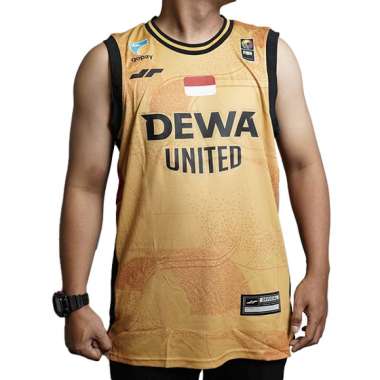 Dewa United Basketball Jersey Match Alternate Gold 2025 XXL