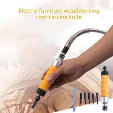 alat ukir kayu elektrik utk bor listrik flexible shaft wood carving