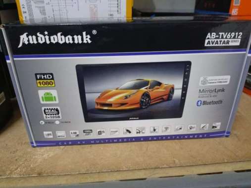 TV mobil Android Headunit android merk AudioBank 9" Ram 2/32