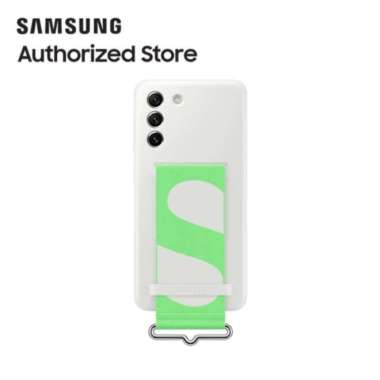 Silicone With Strap Samsung Galaxy S21 FE 5G - White