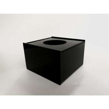 MMPJ Tempat Tisu Akrilik Warna Hitam / Tissue Box Acrylic / Tempat Tisu Costum Design Sesuai Selera
