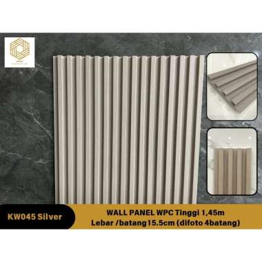 Wall Panel WPC Wood Premium 1.45 meter x 15.5cm dekorasi dinding | Panel Kayu 3D READY MEDAN KW045 S
