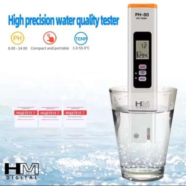 HM Digital PH-80 pH / Suhu HydroTester Alat Ukur PH Air HM PH80 PH Meter