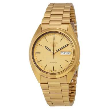 Seiko 5 SNXL72K1 Automatic Gold Stainless Steel - Jam Tangan Pria