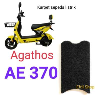 Karpet sepeda listrik Agathos AE 370 Hitam