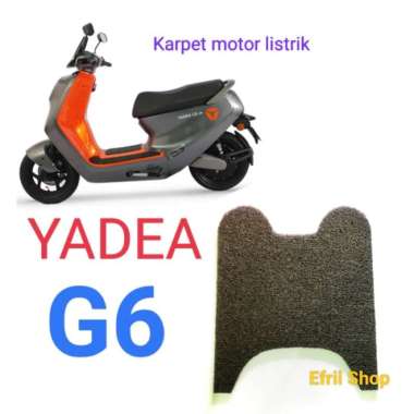Karpet sepeda motor listrik Yadea G6 Hitam