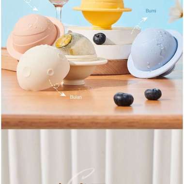 ECOCO Ice Mold Planet - Cetakan Ice Cream freezer Multifungsi Bahan Silicon Silicone Silikon Ikea Mu