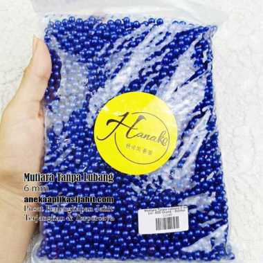 1 PON (450 GRAM) MUTIARA TANPA LUBANG / MUTIARA TEMBAK 6 MM SILVER