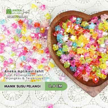 1 PON MANIK PELANGI SUSU (450 GRAM) HURUF