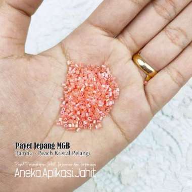 1 PON PAYET JEPANG MGB PEACH KRISTAL PELANGI 433 (450 GRAM) BAMBU