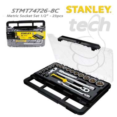 Kunci Sok Soket Metric Socket Set 1/2" Stanley STMT74726-8C