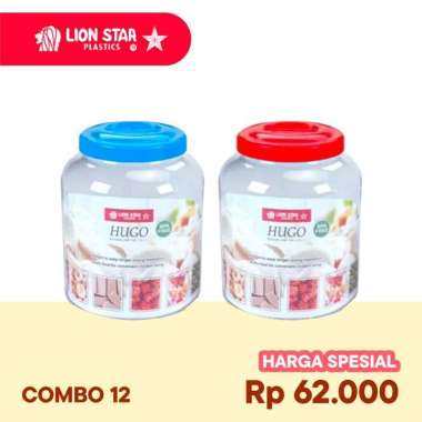 Paket Toples Round Jar Hugo Lion Star Isi 2 Warna