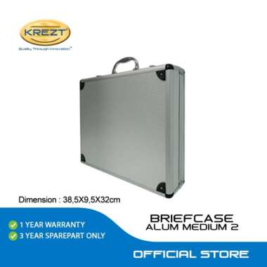 BRIEFCASE ALUMINIUM MEDIUM 2 BOX MICROPHONE KOPER MICROPHONE