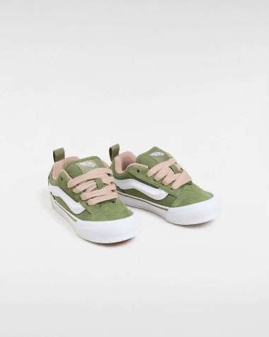 Vans Kids Knu Skool Shoes (4-8 Years) Loden Green (VN000CYUZBF) 1