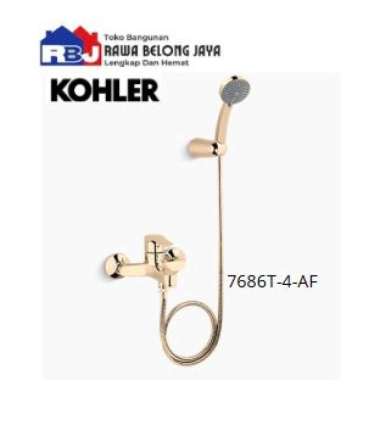KOHLER Shower Set July Wall Mount / Shower & Faucet / Kohler 7686T-4-AF July Kran Bathub+Shower Wall