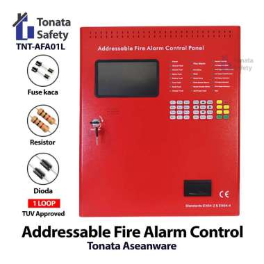 Fire Alarm Control Panel Full Addressable 1 Loop Tonata / MCFA Addressable ASW