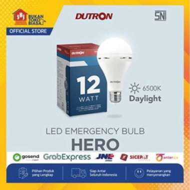 DUTRON Lampu LED Emergency Bulb Hero 12 Watt 6500K Putih/White