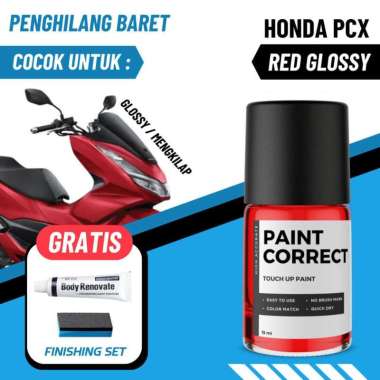CAT OLES PENGHILANG BARET HONDA PCX RED GLOSSY MERAH MENGKILAP