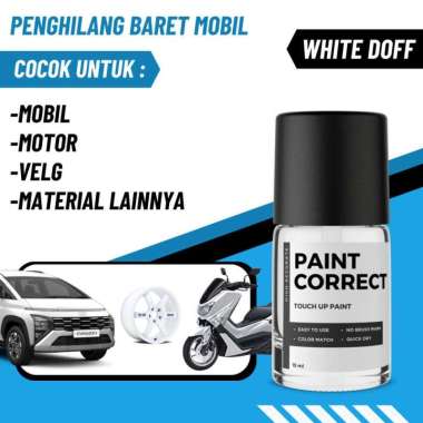 CAT OLES PENGHILANG BARET MOBIL MOTOR WHITE MATTE DOFF PUTIH