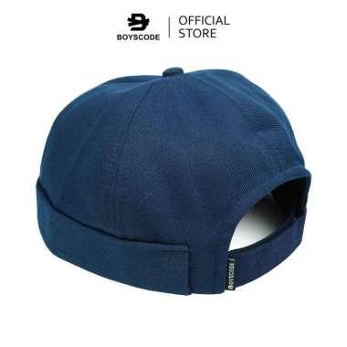 BOYSCODE Peci Mikki Hat Exclusive Biru Navy Polos / Kopiah Dewasa / Mikihat / Topi Distro Pria