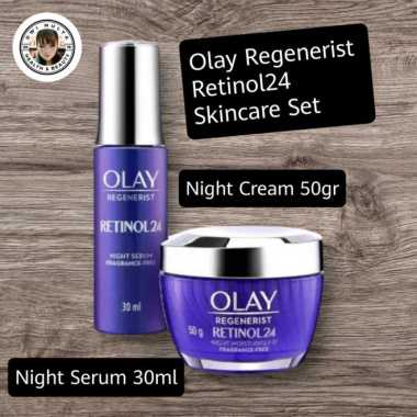 Olay Retinol24 Set Night Serum & Night Cream Anti Aging Skincare