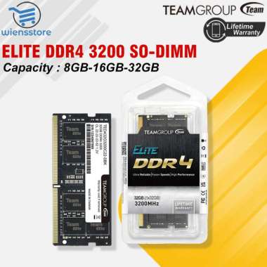 Team Elite 8GB | 16GB | 32GB DDR4 3200Mhz - SO-DIMM | Team Elite DDR4 3200 SODIMM 8GB DDR4 3200