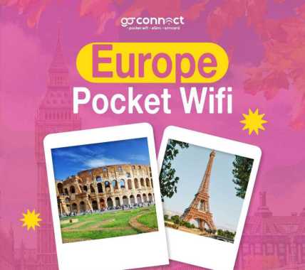 Pocket Wifi Sewa Modem Wifi Unlimited Europe Luar Negeri [GO CONNECT] Unlimited