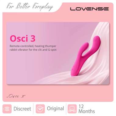 LOVENSE Osci 3, APP-Controlled Heating Thumper Dual Internal & External Stimulator (Stimulasi Ganda
