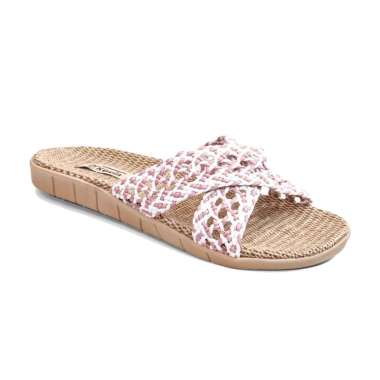 Dr. Kevin Sepatu Sandal dan sandal Wanita Hak Rata Flat Sandals 571-123 Putih 41