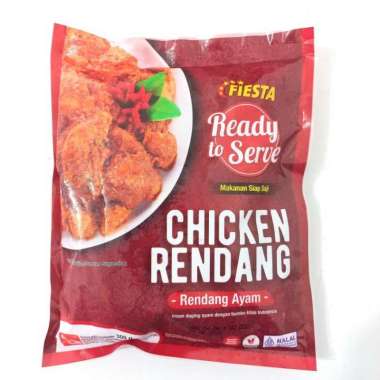 Fiesta RTS Chicken Rendang 300gr - Ayam Rendang Lauk Siap Saji