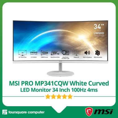 MSI PRO MP341CQW White Curved LED Monitor 24 Inch 100Hz 4ms