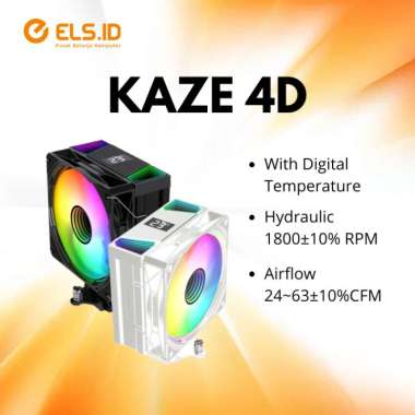Digital Alliance Kaze 4D Digital Air Cooler Fan RGB White