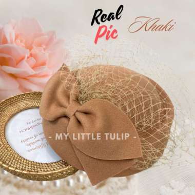 Topi Baret Gatsby Style / Topi Victorian British Style / Topi Beret Royal Hat / Topi Wanita Jala Fas