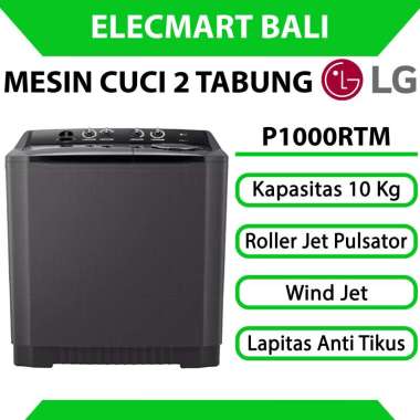 Mesin Cuci 2 Tabung 10 Kg LG P1000RTM