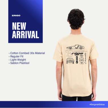 Erigo T-Shirt Azera Khaki - Kaos Unisex XXL