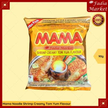 Mama Noodle Shrimp Creamy Tom Yum Mie Instant Kuah Tom Yam Kental Thailand 90g