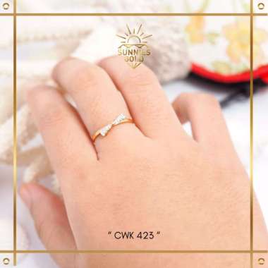 CINCIN WANITA EMAS ASLI MODEL PITA EMAS KADAR 8K (375) & 16K (700) KODE CWK 423 8K (375)