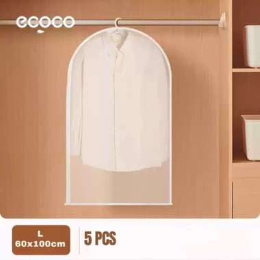 ECOCO Clothing Cover- Penutup debu pakaian tiga dimensi tas penyimpanan mantel penutup debu pakaian 