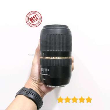 Lensa Tele DSLR SLR Tamron SP 70-300mm F4-5.6 VC USD For Canon Hitam Murah