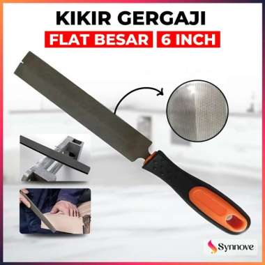 Kikir Gergaji T12 Material Baja Kikir Besi Flat 6 Inch Kikir Chainsaw Kikir Gepeng Alat Asah Gergaji