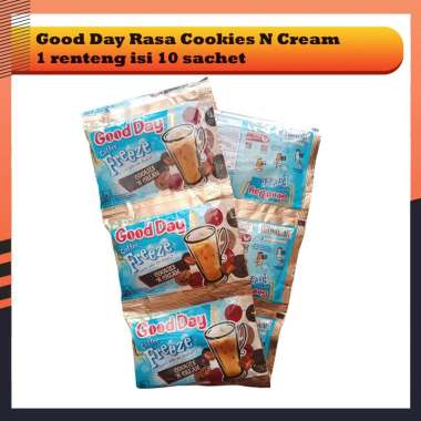 Promo Harga Good Day Coffee Freeze Cookies n Cream per 10 sachet 30 gr - Blibli