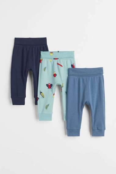H&M Kids Bobo Tights 3Pack Turquoise Pakaian Bayi (0909534014) 44