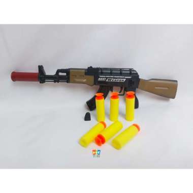 Mainan Anak Tembak Tembakan Kokang Peluru Busa