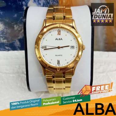 JAM TANGAN ALBA ORIGINAL AXDB42 -JAM TANGAN WANITA ANALOG STAINLES GOLD ALBA AXDB42 JAM ALBA AXDB42X