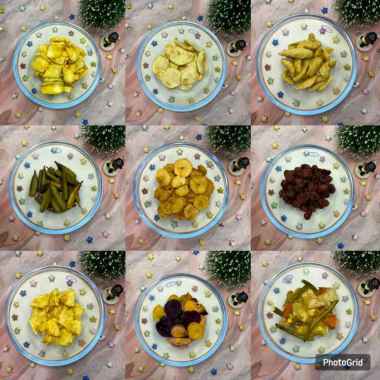 Keripik Buah Sayur Premium Camilan Makanan Ringan Sehat 1300ml Okra