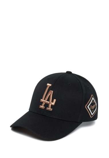 MLB Korea Stamp Ball Cap LA Dodgers - Black Gold