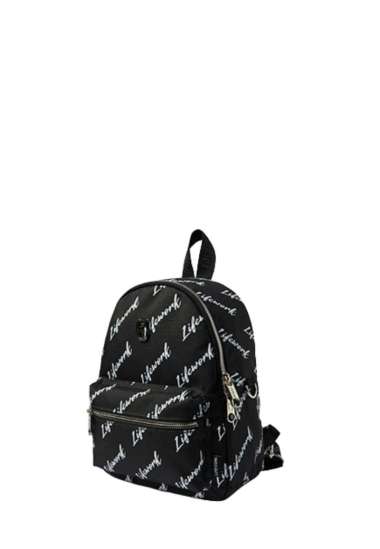 LIFEWORK Radog Jaggard Webbing Mini Backpack - Pattern Black