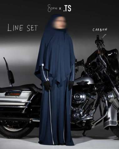 In'am Gallery | Abaya Set Line by Sofni CAPPUCINO - S