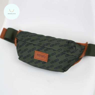 Kenzo Khaki Sport Monogram Bumbag