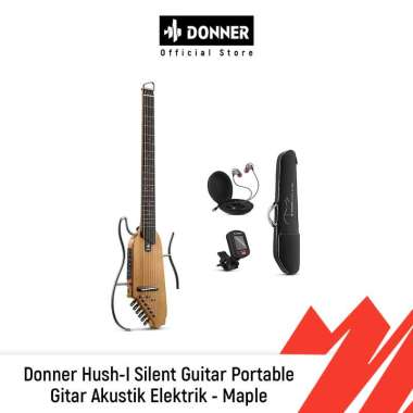 [BUNDLE] Donner Hush I Silent Guitar Maple + Blackstar FLY 3 Acoustic 3W Guitar Amplifier
